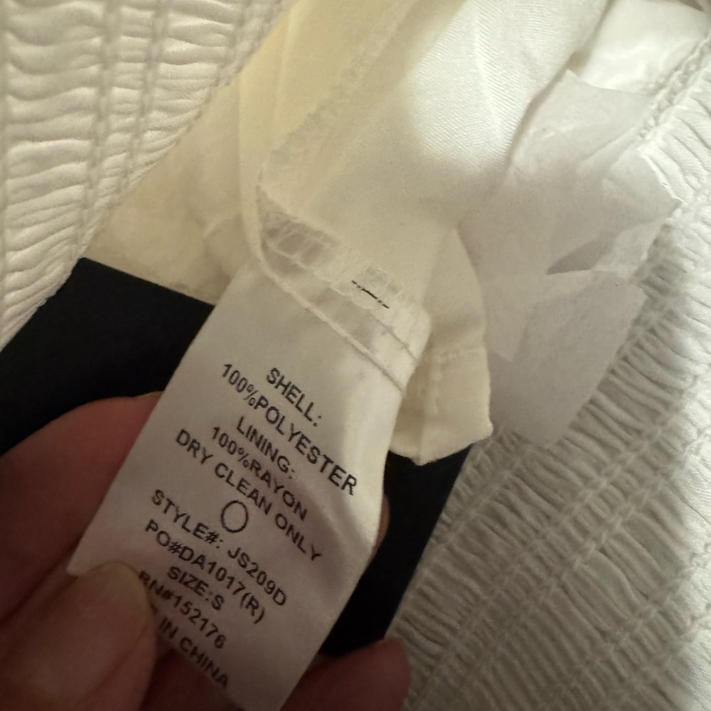 Reset By Jane Silky Amore White Ruffled Mini Skirt NWT, Size Small - Picture 2 of 6